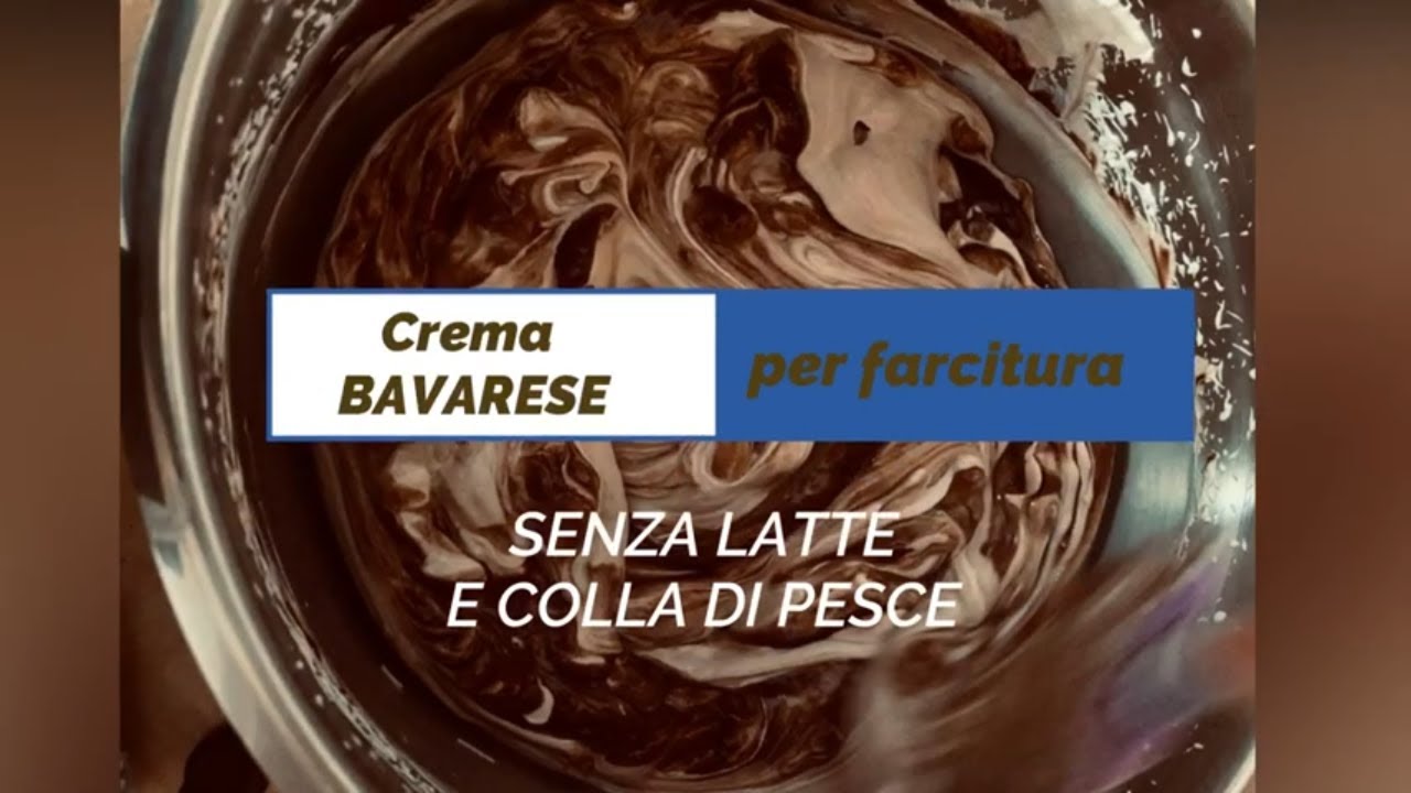 Crema bavarese senza colla di pesce - senza latte