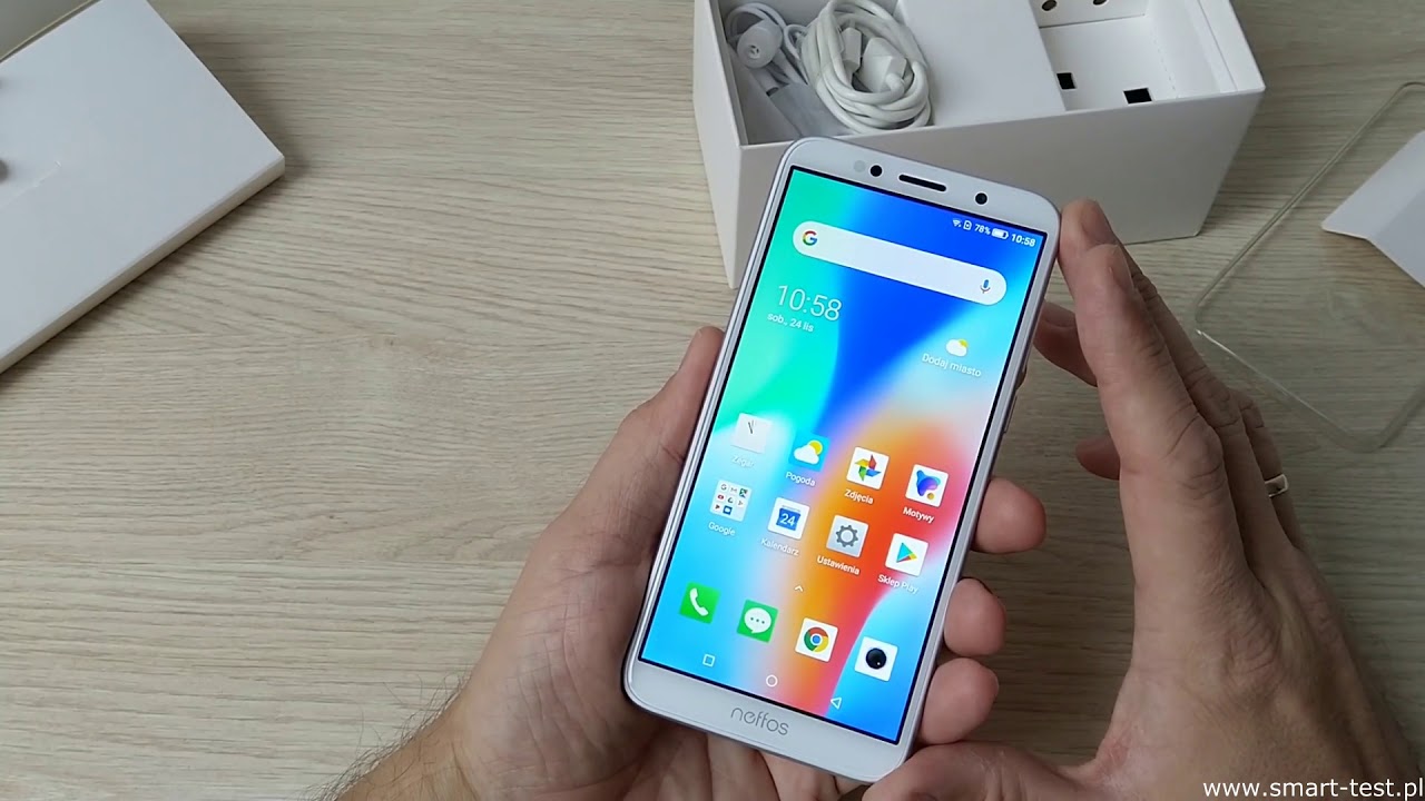 Neffos C9A - unboxing recenzja ciekawego smartfona z ekranem 18:9 w cenie do 450zł