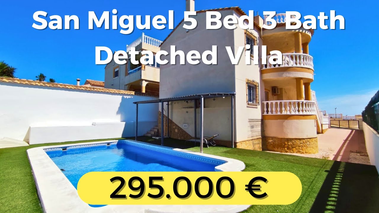 295,000€ Lake View Mountains San Miguel 5 bed 3 bath detached with pool 