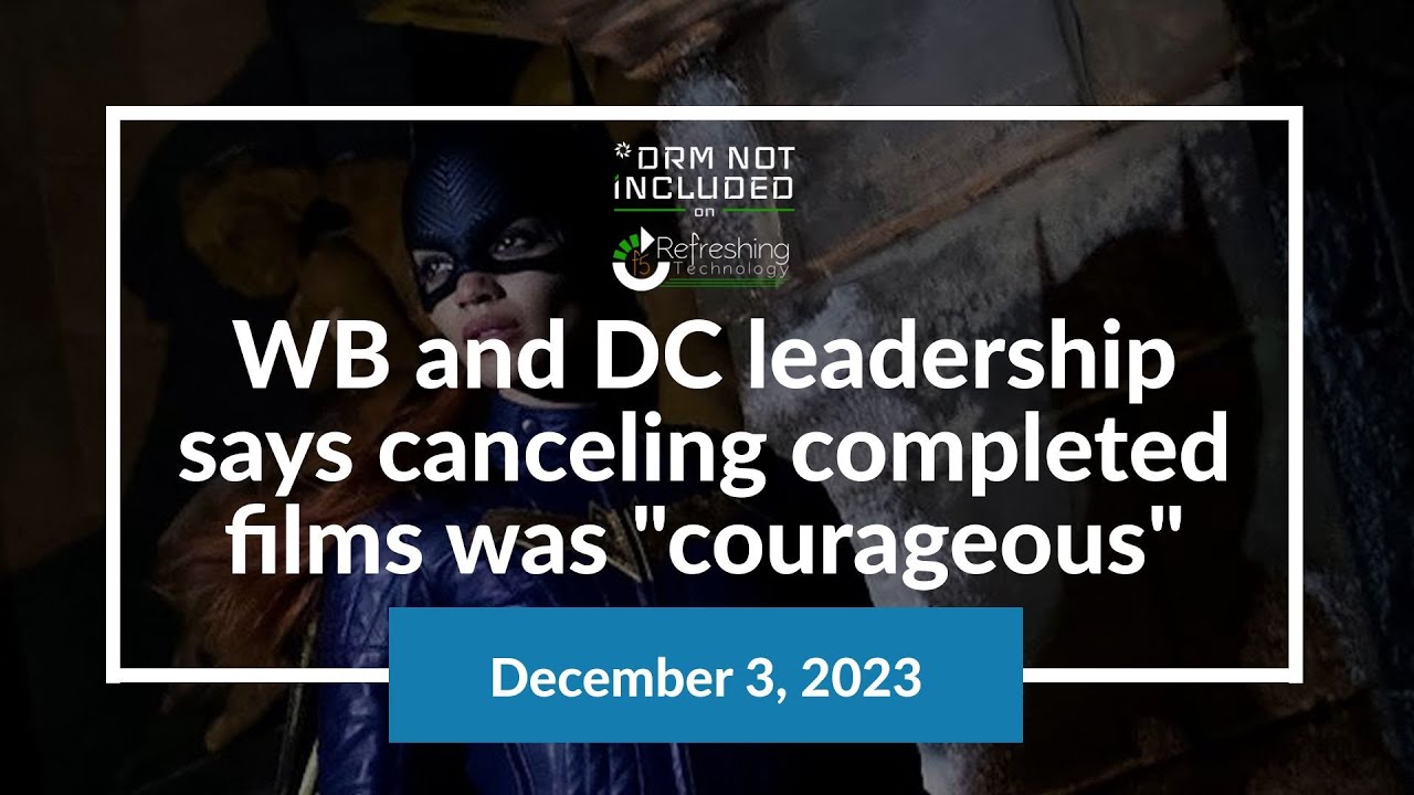WB and DC leadership says canceling completed films was 