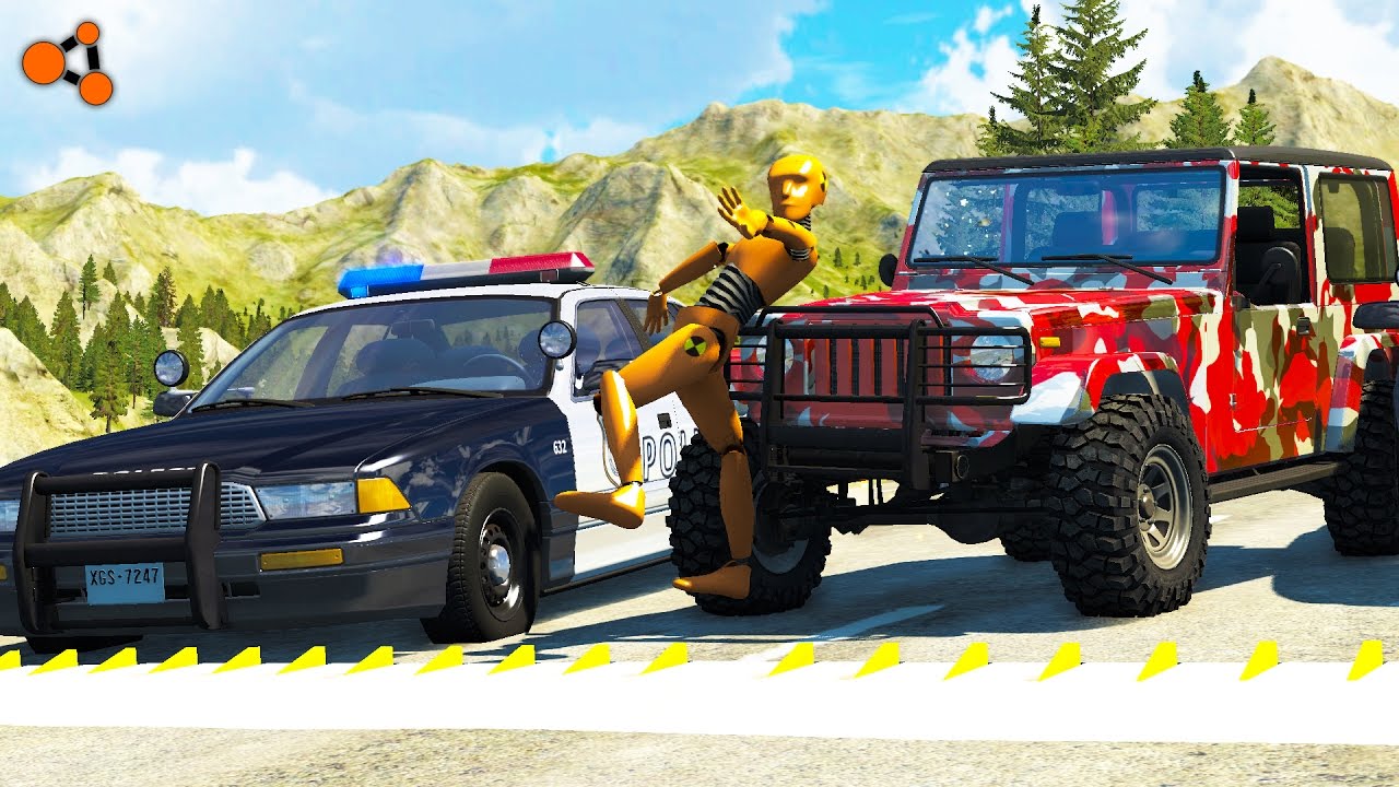 Beamng Drive - Police Chases Take Down #4