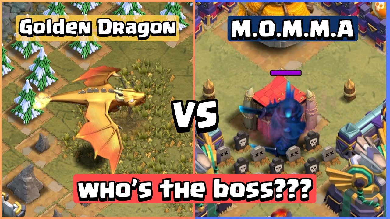 M.O.M.M.A VS Giant Dragon | Clash of Clans