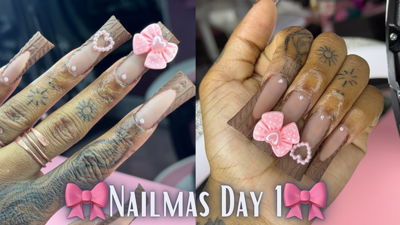 Watch Me Work: Duck Nails | Sweater Nail Art | Nailmas Day 1 🎀