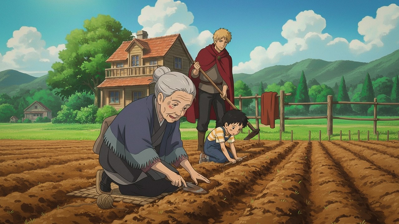 Building a Green Pea Garden | Ghibli-Style ASMR