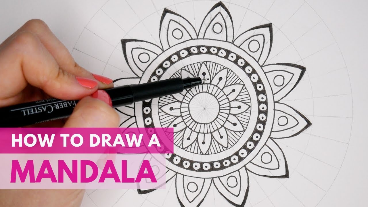 How to Draw a Mandala | Beginners Drawing Tutorial | Mandala Art