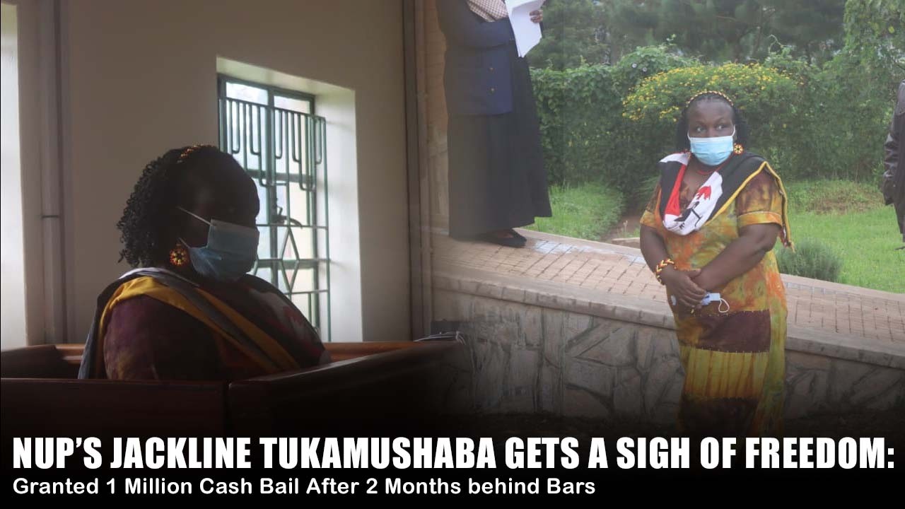 NUP’S JACKLINE TUKAMUSHABA GETS A SIGH OF FREEDOM: Granted 1 Million Cash Bail After 2 Months