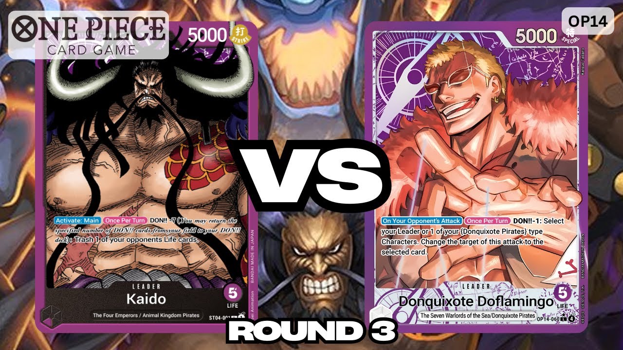 Purple Kaido vs Purple Doflamingo | OP14 Locals Gameplay | Round 3