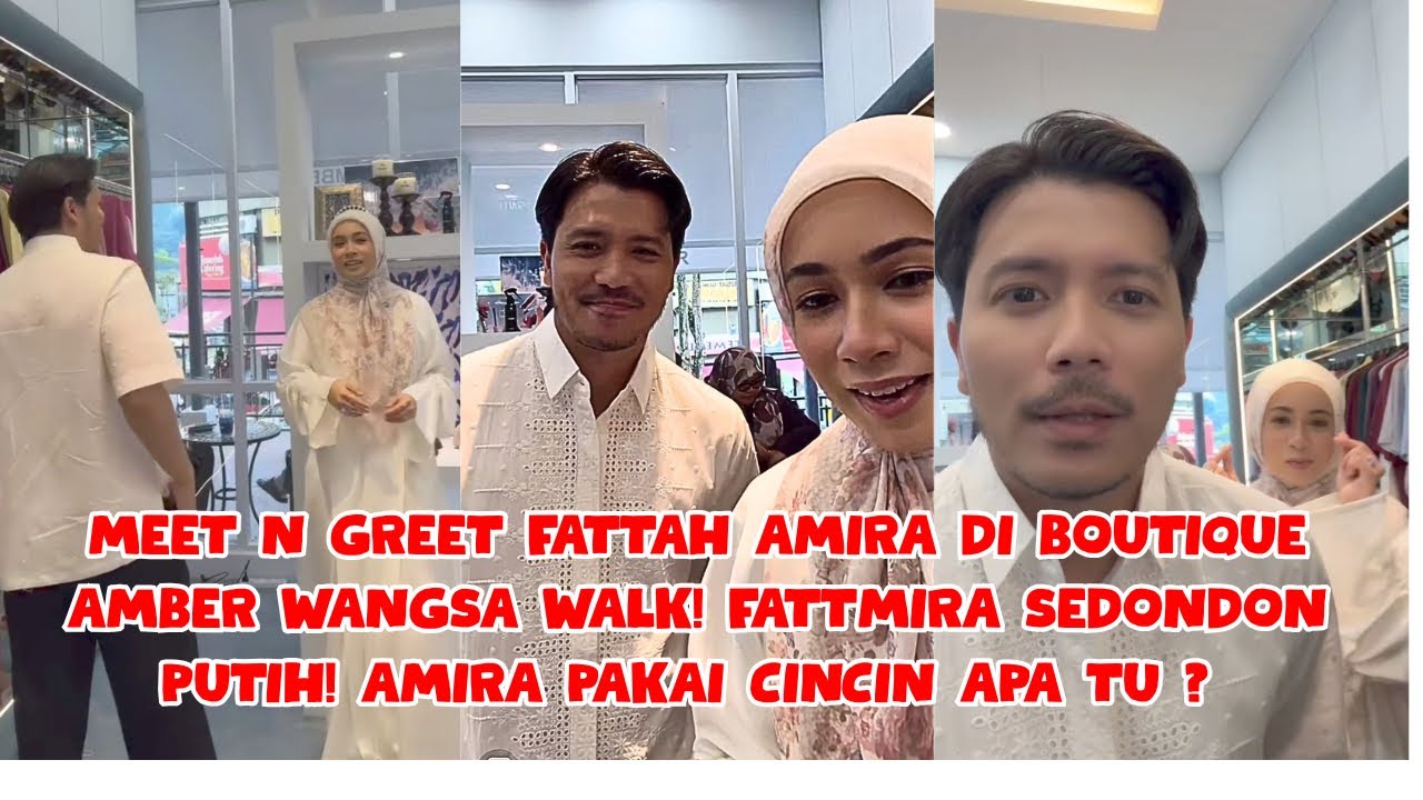 FATTAH AMIN, AMIRA OTHMAN & AMYRA ROSLI DI MEET & GREET AMBER MODE DI WANGSA WALK!! SEDONDON PUTIH!!