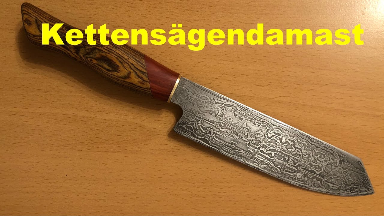Kettensägendamast schmieden, DIY versuch!