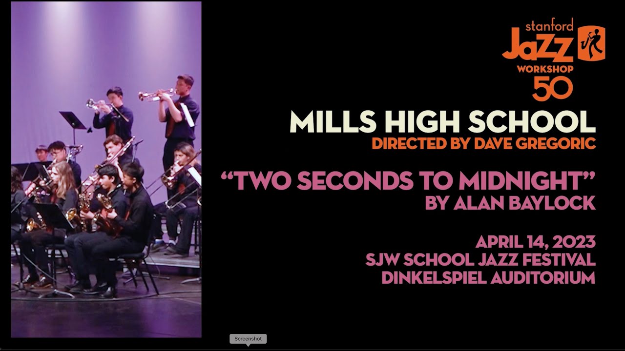 Mills High Jazz Band performs 