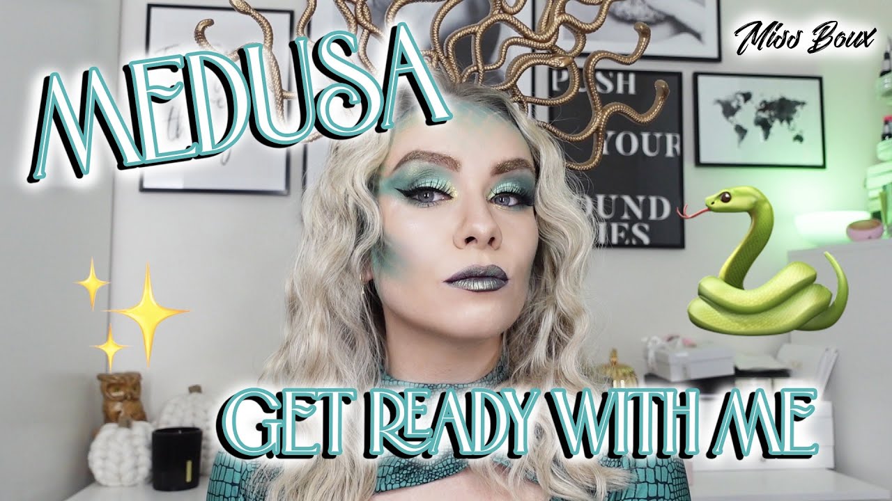 MEDUSA HALLOWEEN HAIR & MAKEUP LOOK - GET READY WITH ME FOR HALLOWEEN | GRWM | MISS BOUX