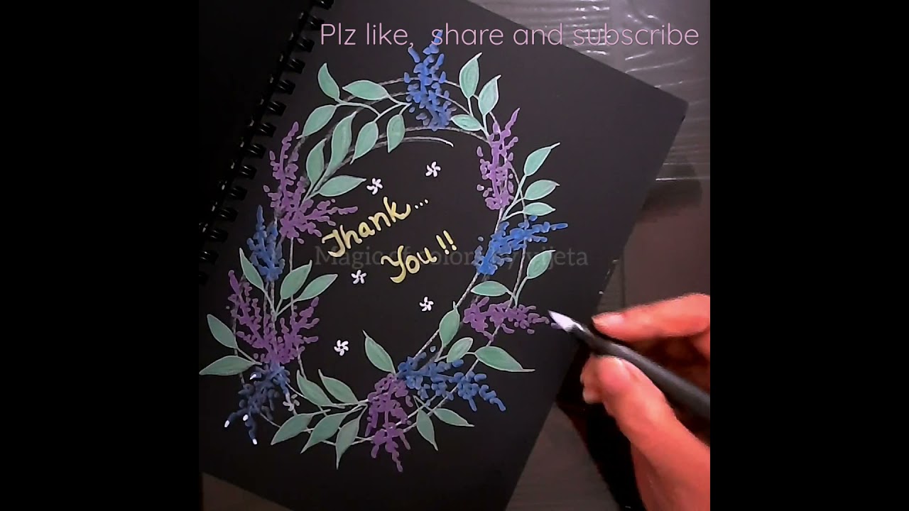 How to use BRUSTRO Metallic Brush Pens l #easydrawing #forbeginners #brushpens #flowers
