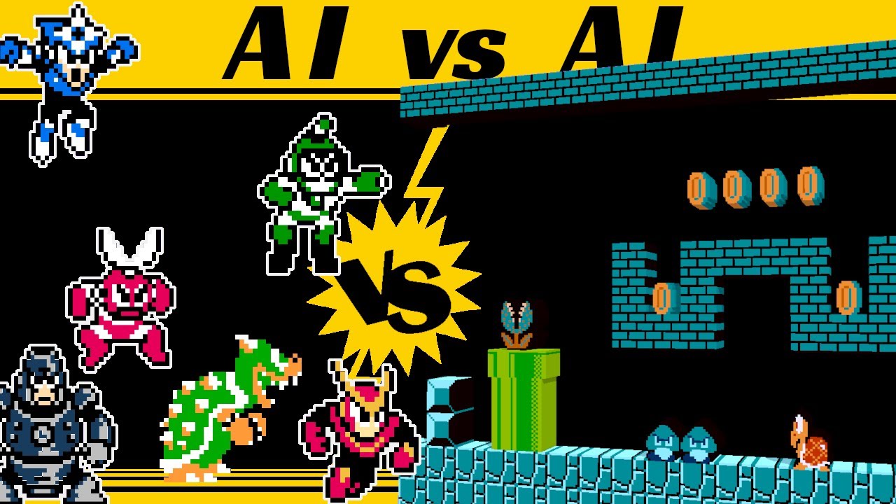 Mega Man Bosses vs WORLD 1-2