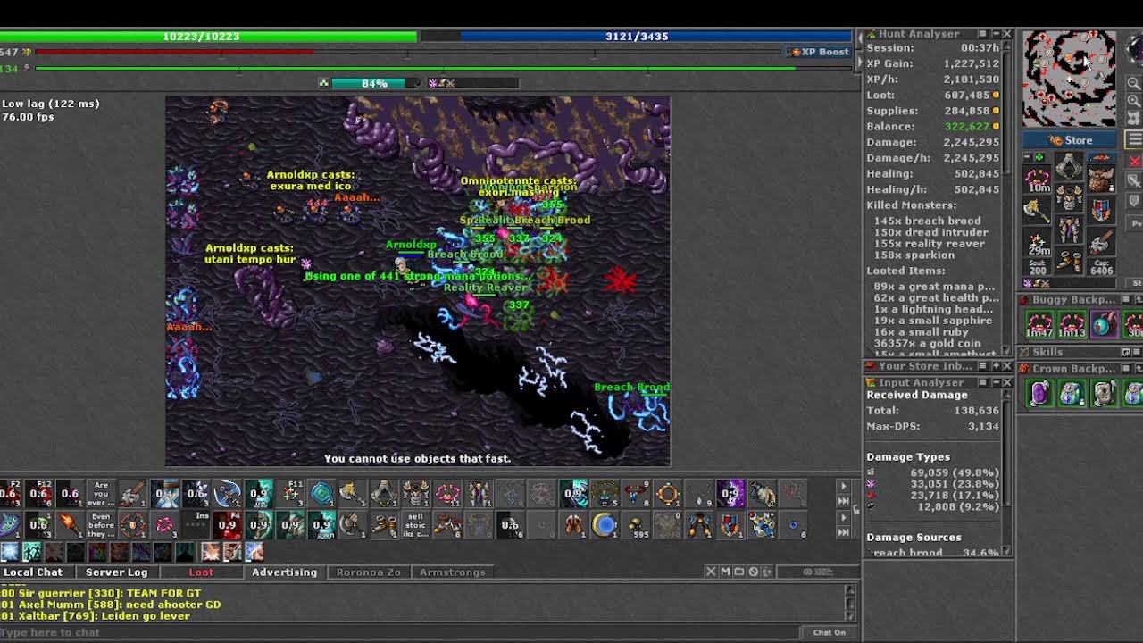EK 647 Arnoldxp #156 Cuántos tibia coins se producen en Gold token (skill Axe 119)