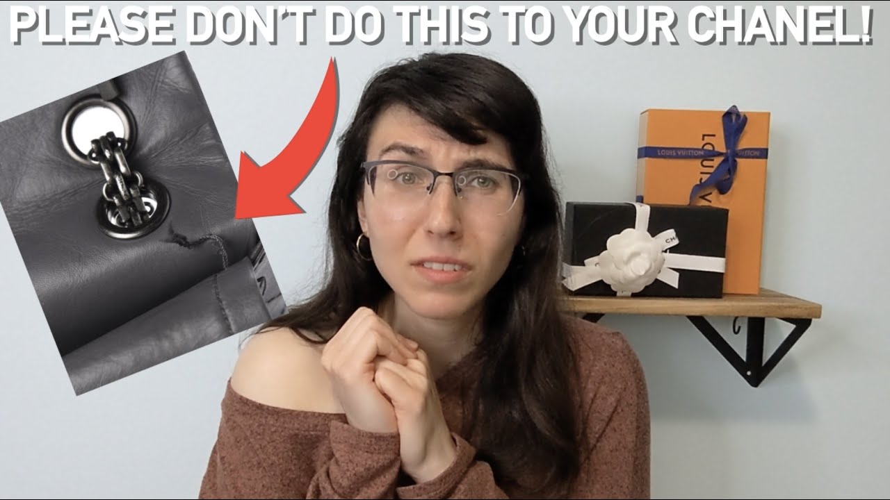 PLEASE DON’T DO THIS TO YOUR CHANEL! How to AVOID DAMAGE to your luxury bags!