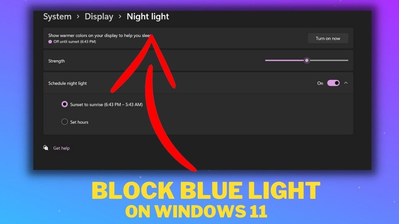 How to Block Blue Light on Windows 11(Easily)| Turn on Night Light on Windows 11