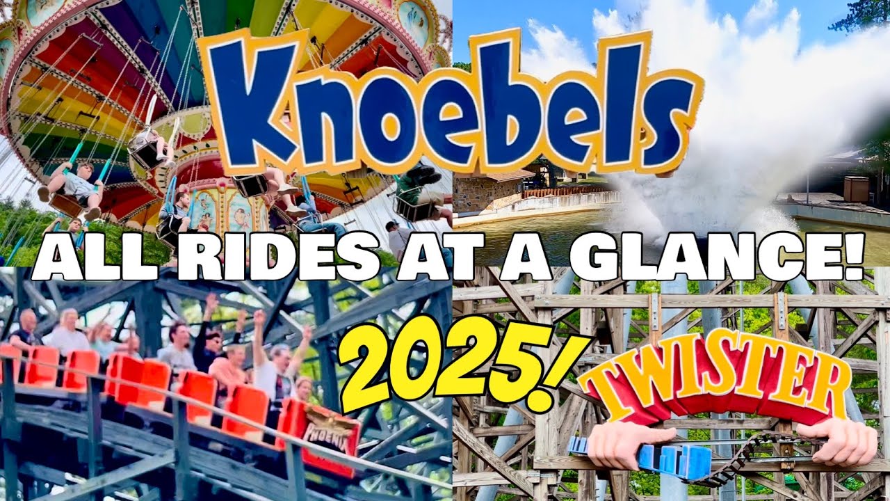 KNOEBELS ALL RIDES at a Glance & Individual Ride Prices! 2025! FREE Admission! FREE Parking!