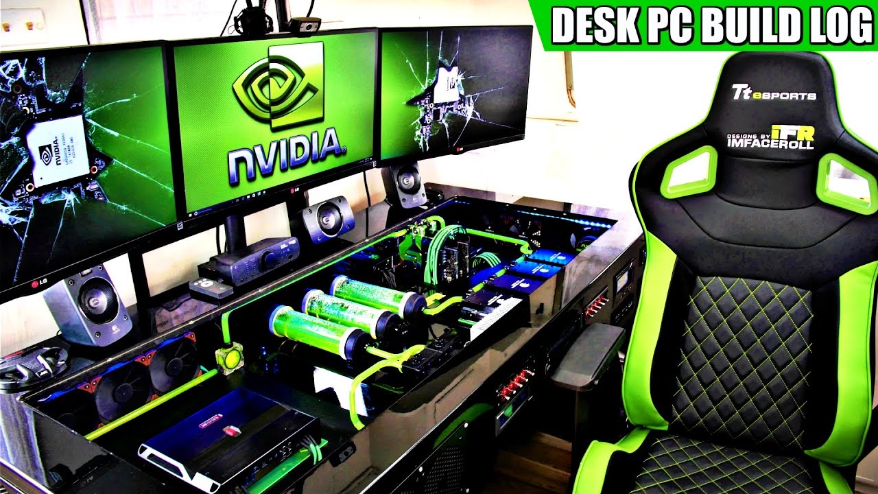 Ultimate DIY Desk PC Setup & Tour - Full Build Log 2017