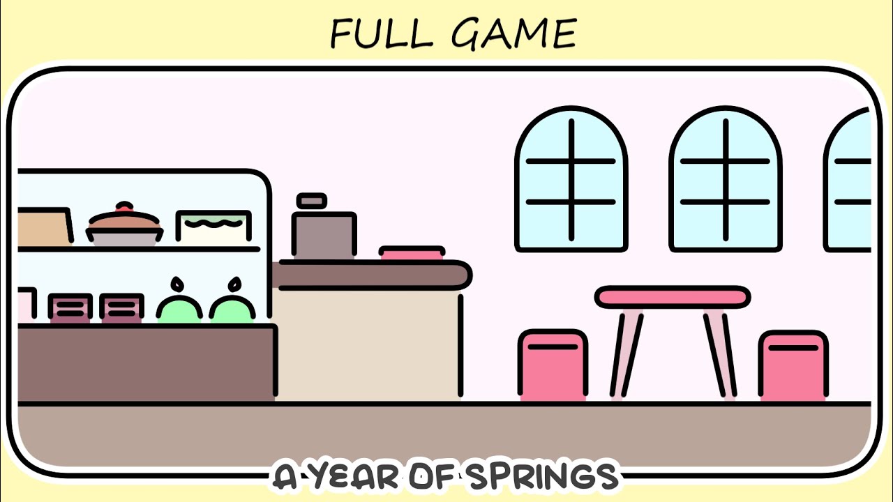 A YEAR OF SPRINGS FULL VISUAL NOVEL Complete walkthrough gameplay - ALL ENDINGS - ALL ACHIEVEMENTS