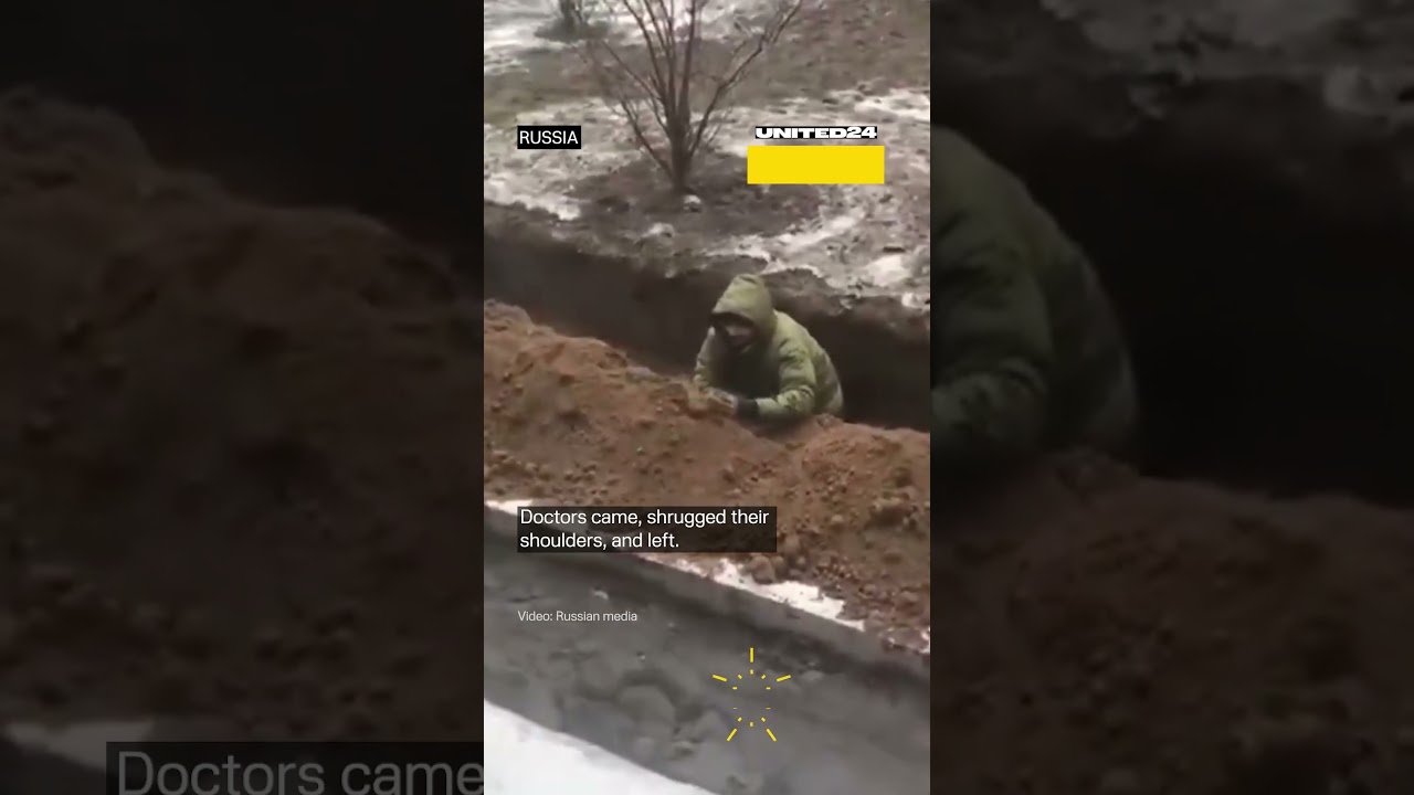 Former Russian Soldier Dug a Trench in His Yard #warinukraine