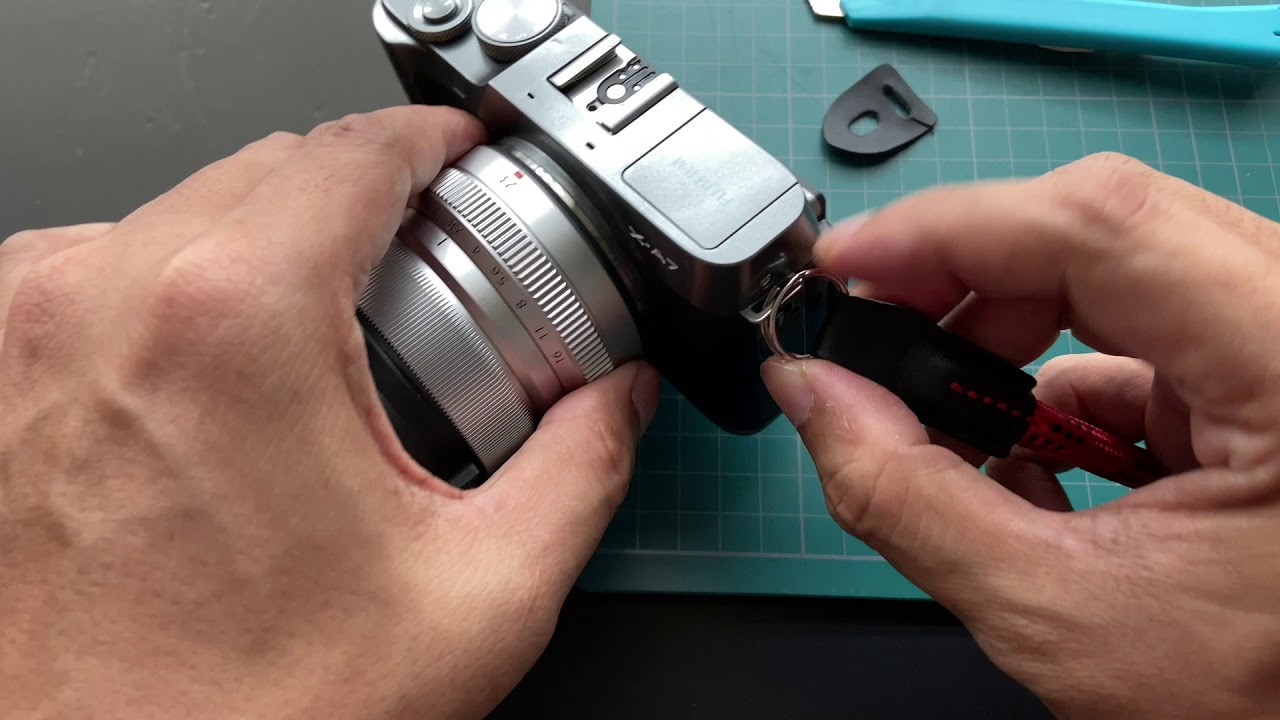 Modify Nylon rope camera strap for flat mount camera