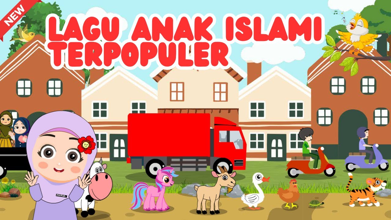 Lagu Anak Islami - Sholawat Badar, Allahul Kaafi, rukun iman, Bismillah, 5 rukun islam dan lainya