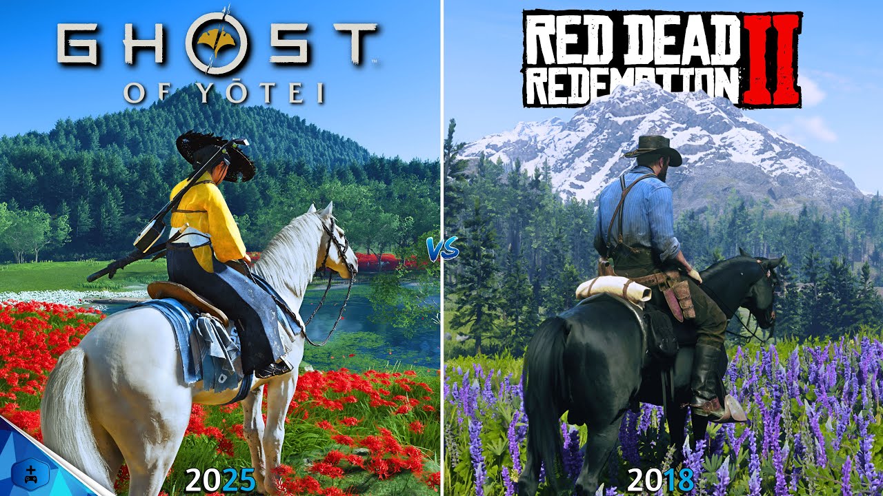 Ghost of Yōtei vs Red Dead Redemption 2 - Graphics and Details Comparison