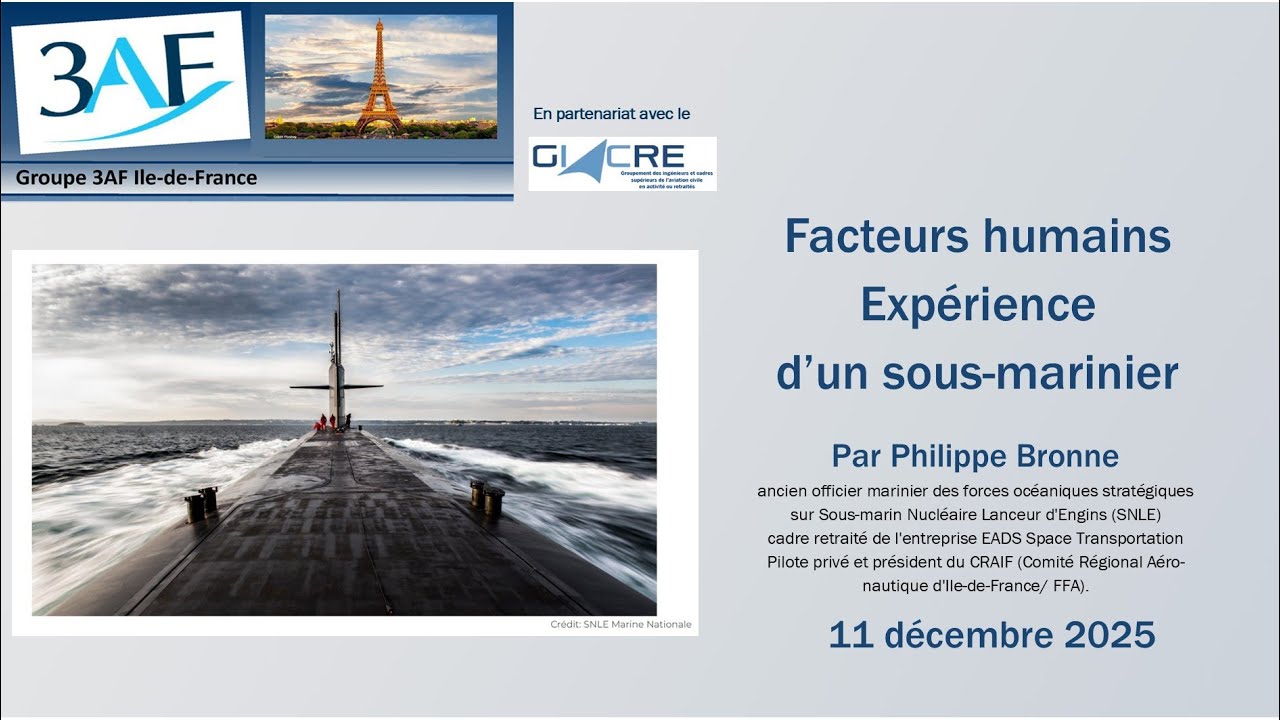 2025 12 facteurs humains expérience d'un sous-marinier, par Philippe Bronne
