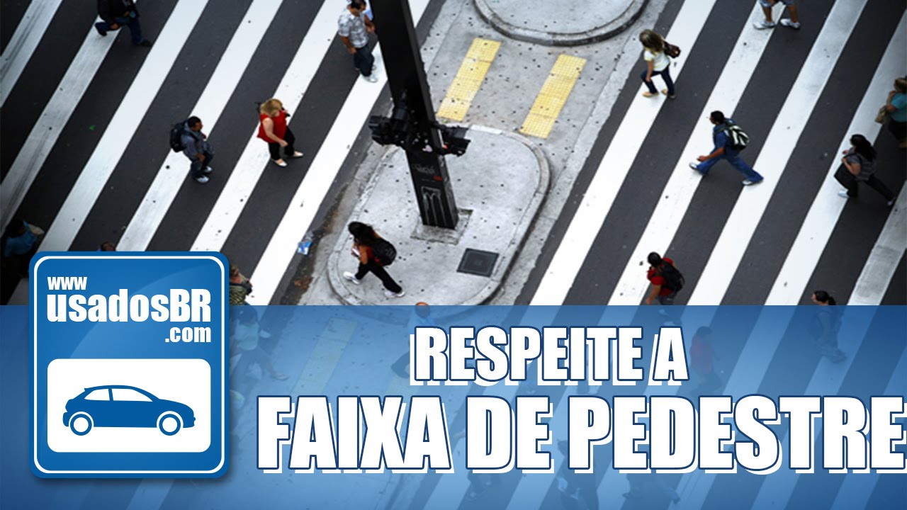 Seguran&ccedil;a no tr&acirc;nsito: respeite a faixa de pedestre