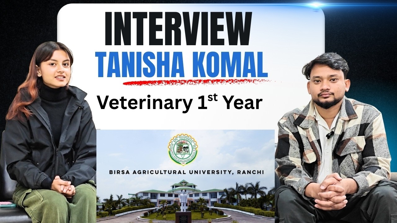 Interview With Tanisha Komal JCECE Veterinary First Year Student, JCECE 2026
