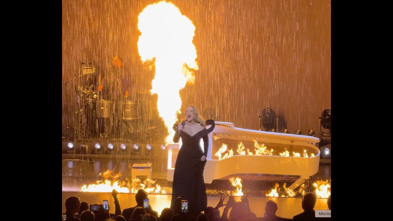 Adele Set Fire to the Rain Oct 25 2025 Las Vegas