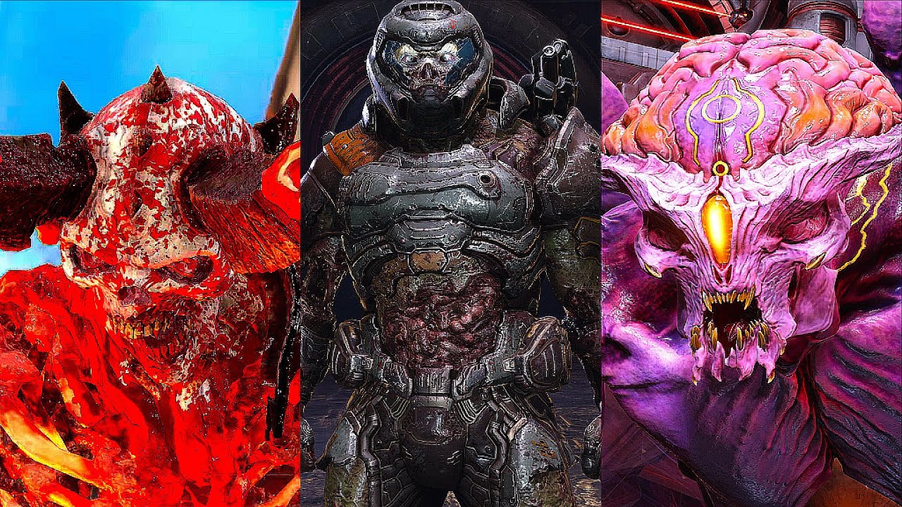 Doom Eternal The Ancient Gods DLC - All Bosses / Boss Fights + Ending