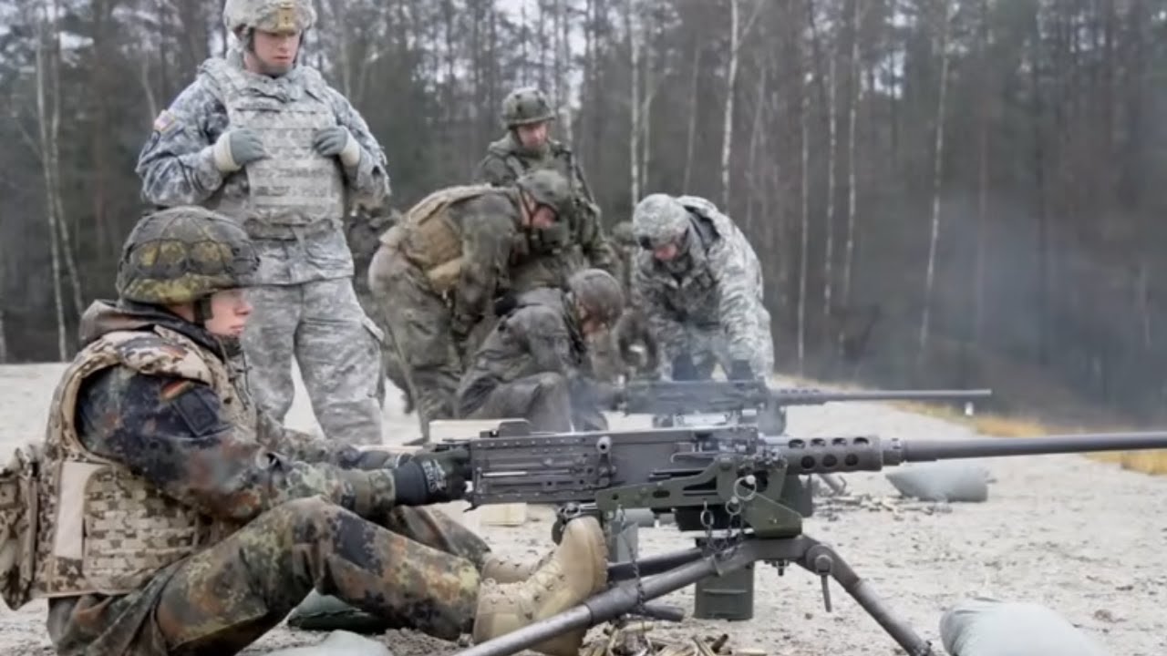 🇩🇪 German Forces Fire the M2, M240 & M249 in NATO Combat Training Exercise