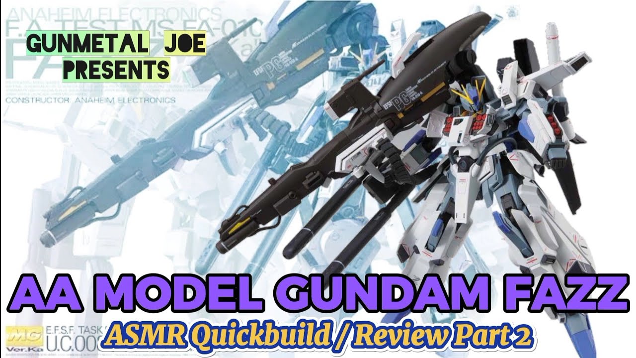 CANT AFFORD THE ORIGINAL? AA MODEL 3302 GUNDAM FAZZ ASMR / REVIEW PART 2