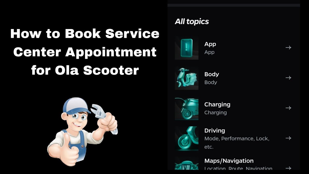 How to Book Service for Ola Scooter | Appointment for Ola Service center| service appointment book