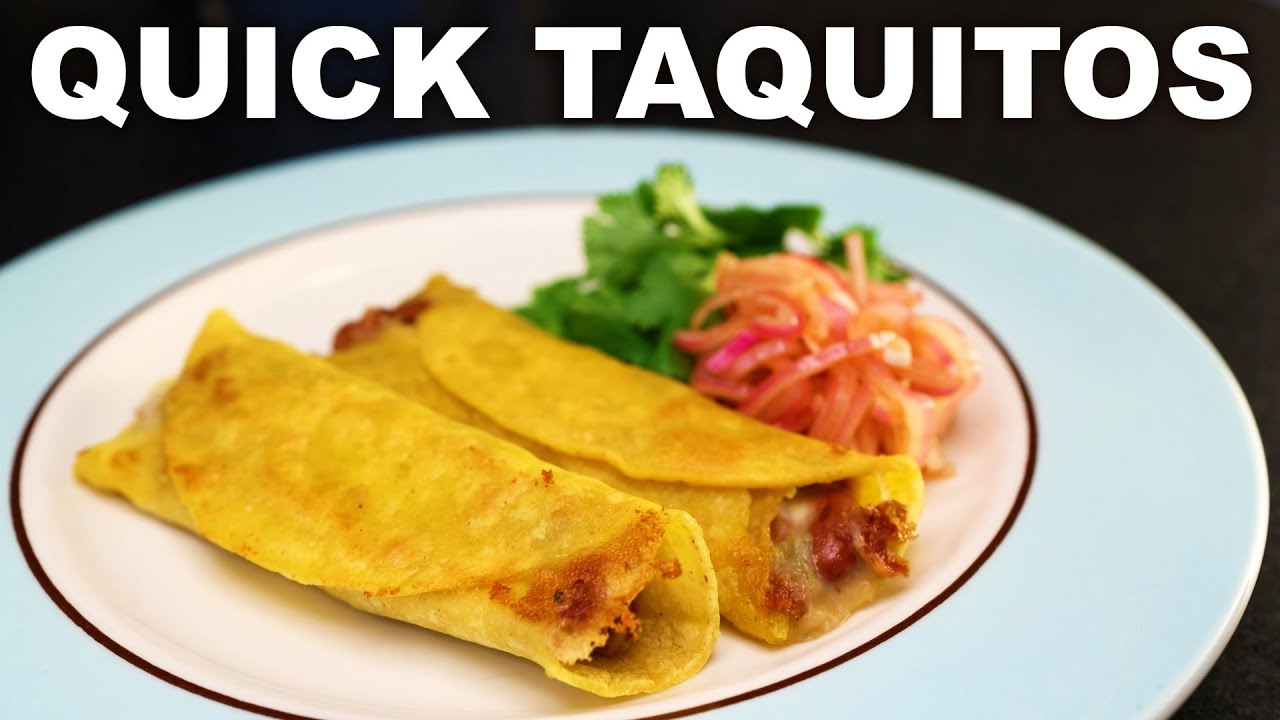 Flautas / taquitos | corn & flour | quick bean filling