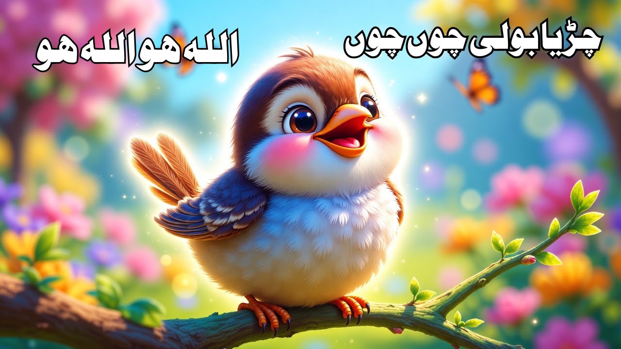 Chirya Boli Chu Chu Allah Hu Allah Hu Cartoons Ki Duniya | Islamic & Learning Cartoons for Kids