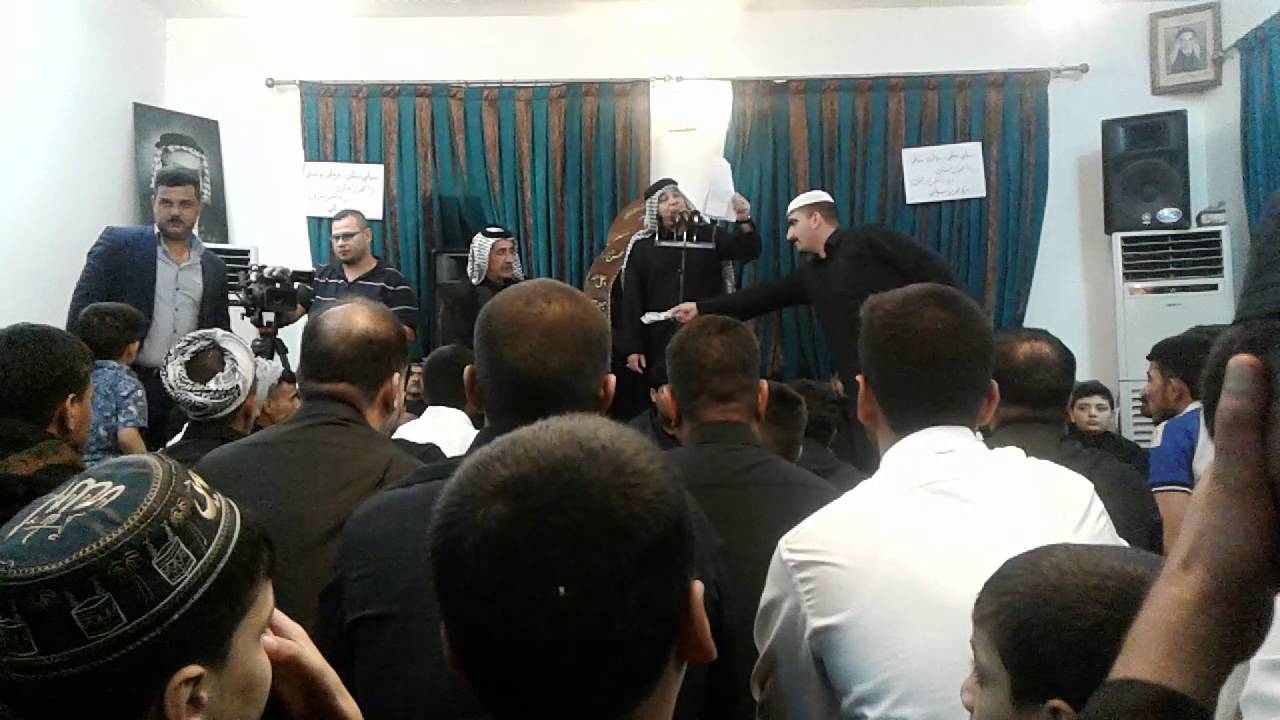 صاحب الحنجرة الذهبيه رادوود النجف الأشرف كرار ابو غنيم (كعده )في منزل خادم الحسين الحاج جواد الجشعمي