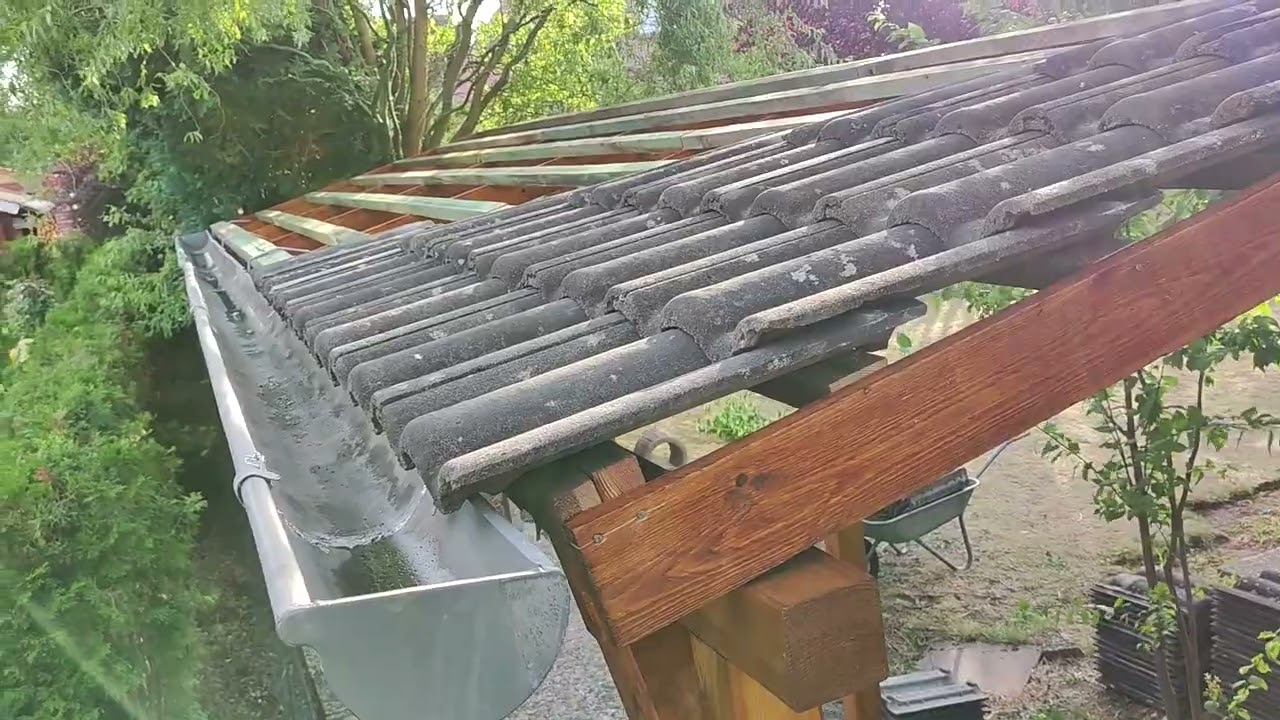 Holzunterstand / Brennholzlager / Kaminholzunterstand 15m³ Schritt für Schritt selber bauen Teil3