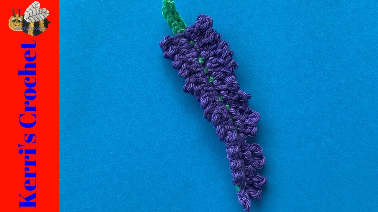 Урок по вязанию крючком лаванды &ndash; Урок по вязанию крючком аппликации