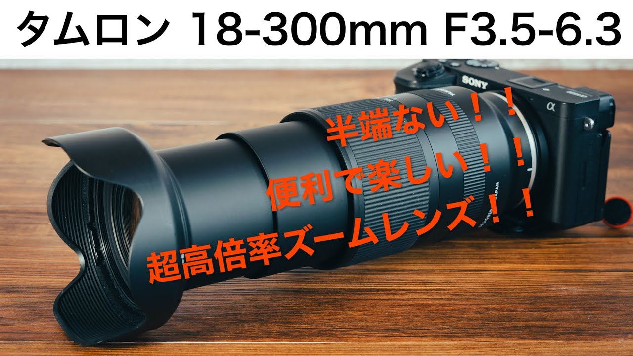【半端ないレンズ】タムロン 18-300mm F3.5-6.3 | 寄れて超望遠な超高倍率ズームレンズ