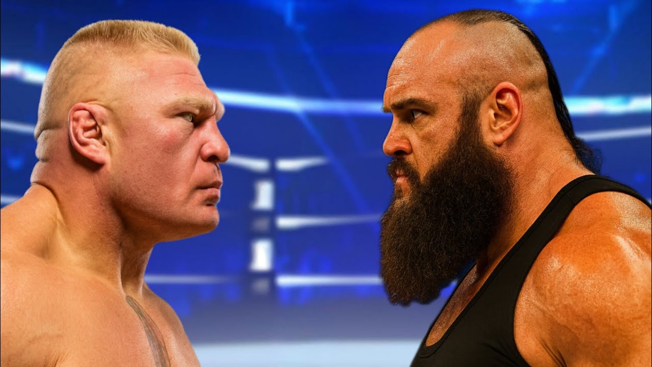 Брок Леснар против Брауна Строумана: полный матч на Royal Rumble.