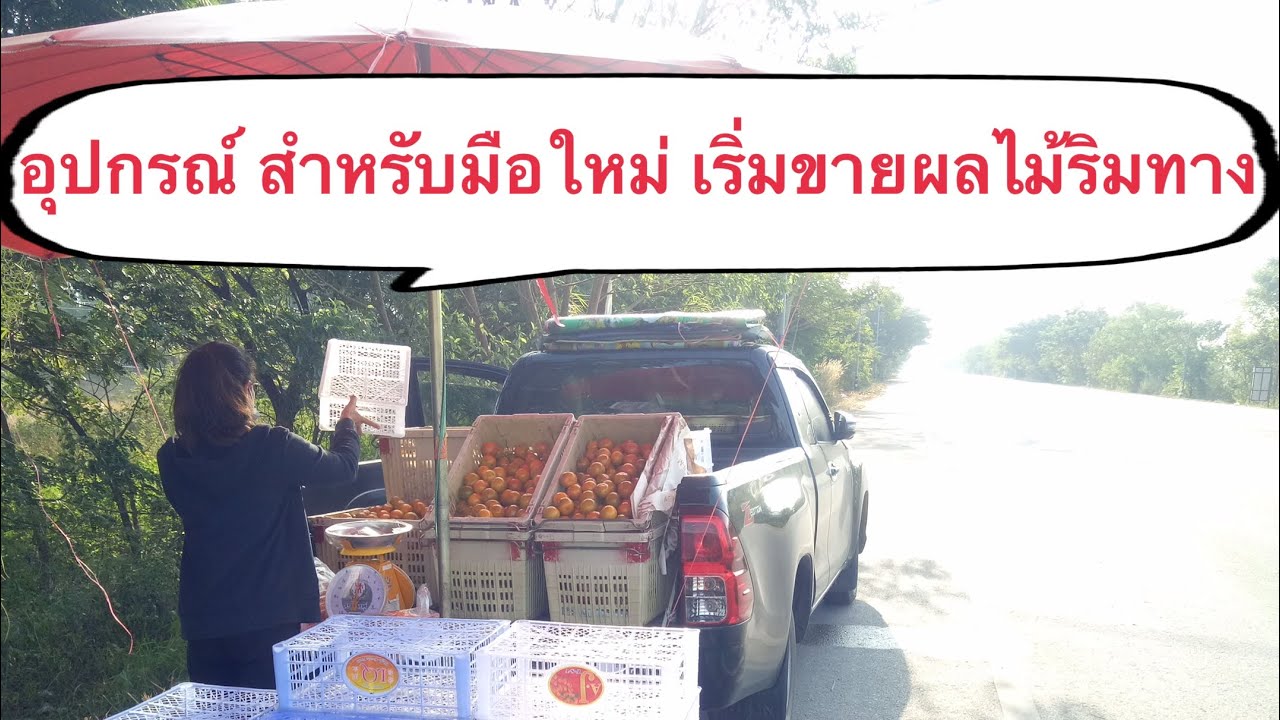 อุปกรณ์สำหรับมือใหม่ ในการเริ่มขายผลไม้ริมทาง