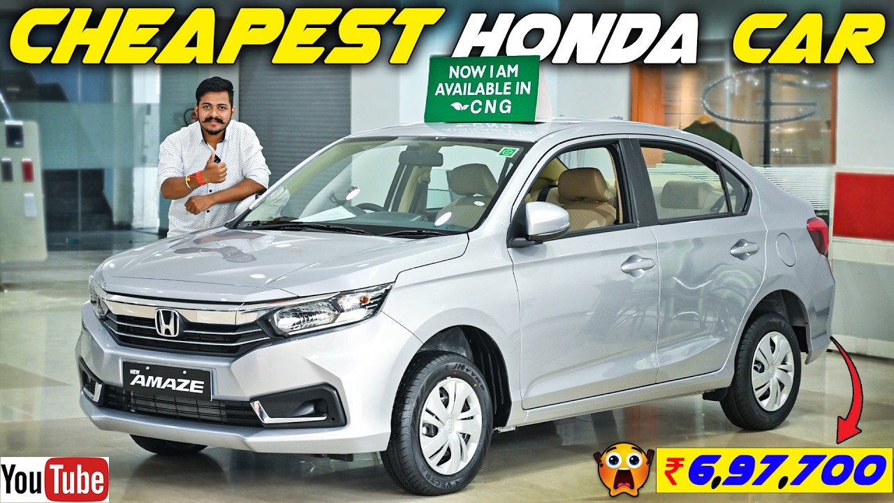 ⚠️Episode-4🔥India's Cheapest Car✅Honda Amaze 2nd Gen Base Model 2025 Review | Honda Amaze 2025