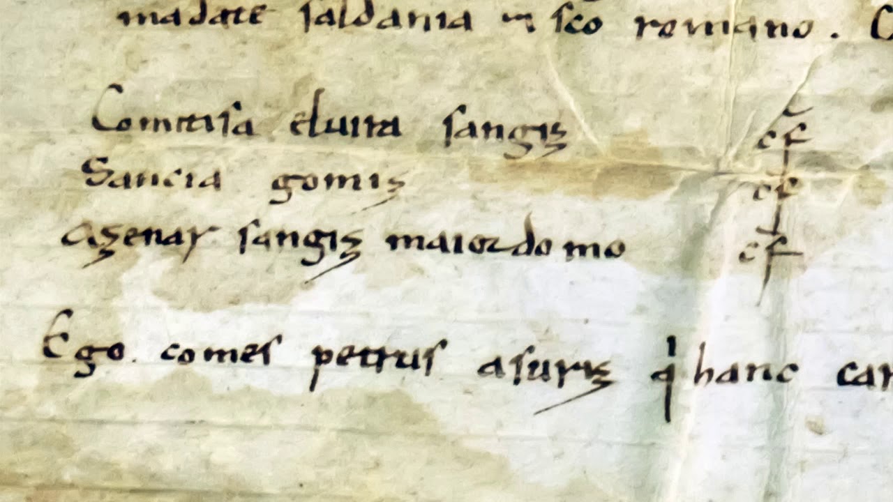 Documento m&aacute;s antiguo del Archivo: 1115 #900AniversarioArchivoCapitular