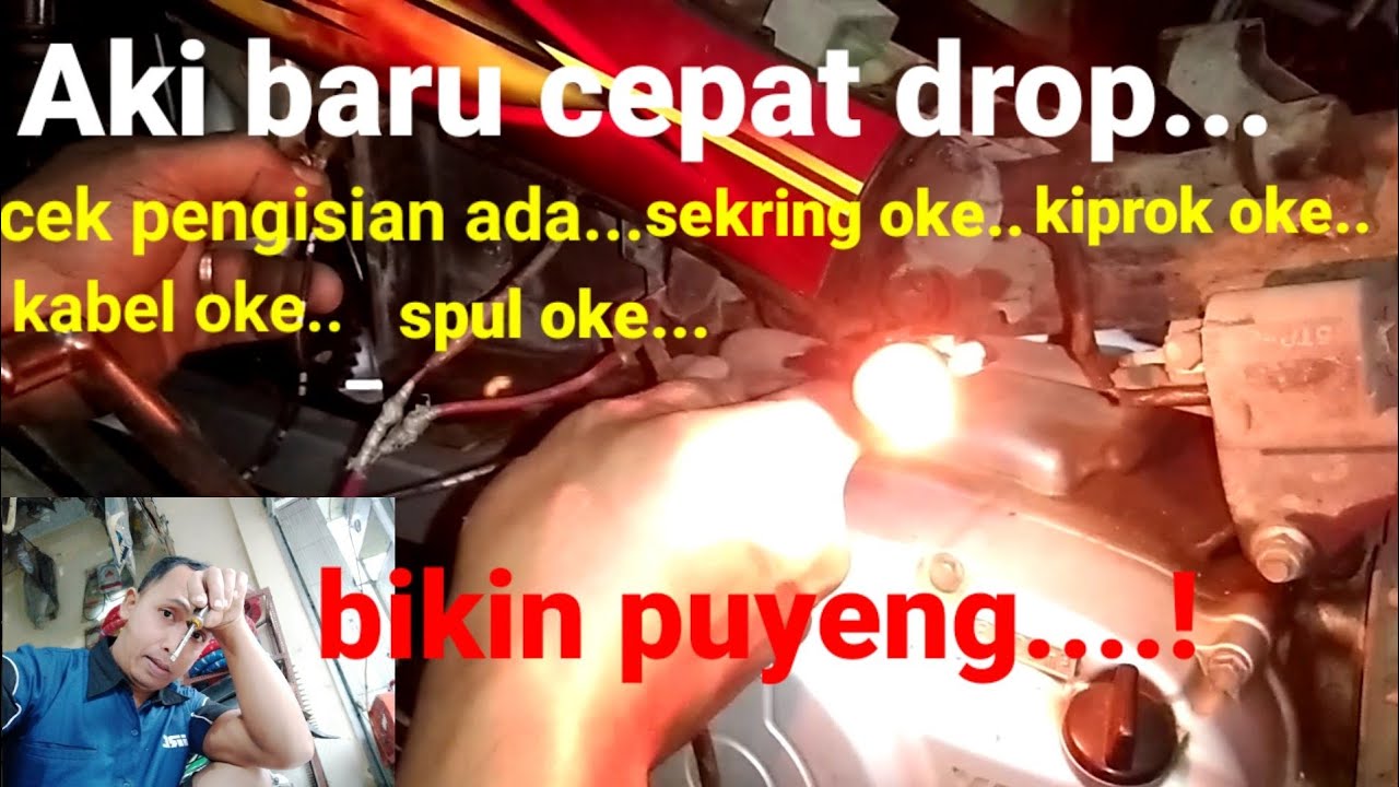 Kenapa aki baru cepat tekor atau soak..padahal pengisian ada..?