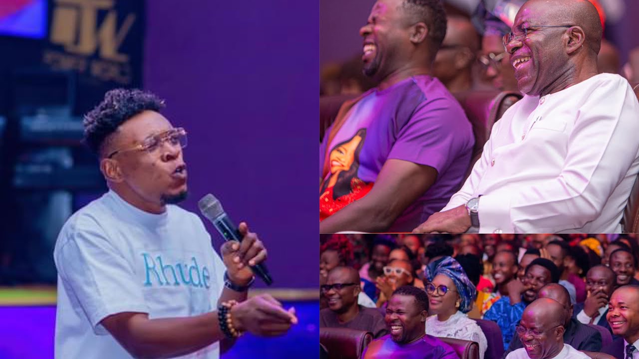 The moment comedian sir 1on1 (women leader) made  Abia state government Alex Oti to laugh out loud