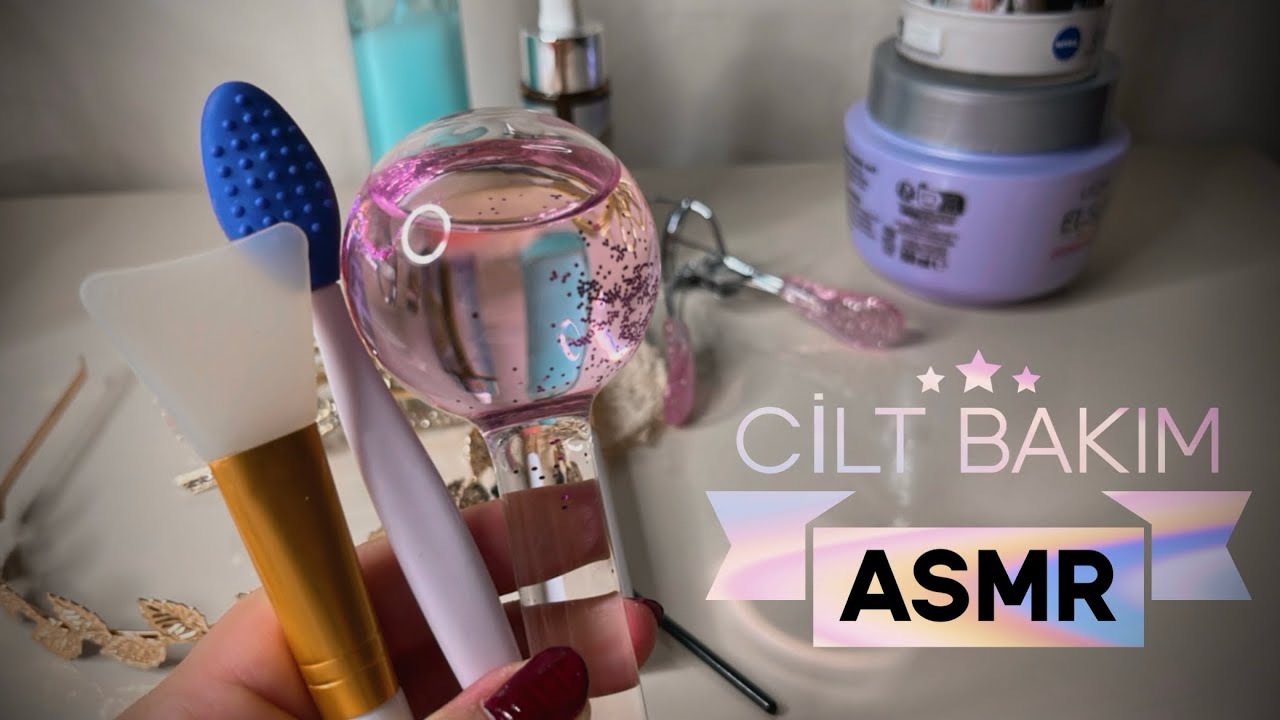 TÜRKÇE ASMR | Cilt bakımını yapıyorum | Ağız sesleri ✨• Skin care • Mouth sounds