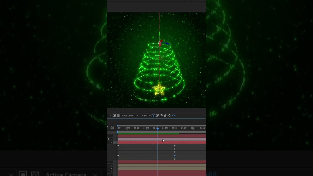 Christmas Tree After Effects Tutorial #shorts #short   #effectsafter #aftereffectsmagic #animation