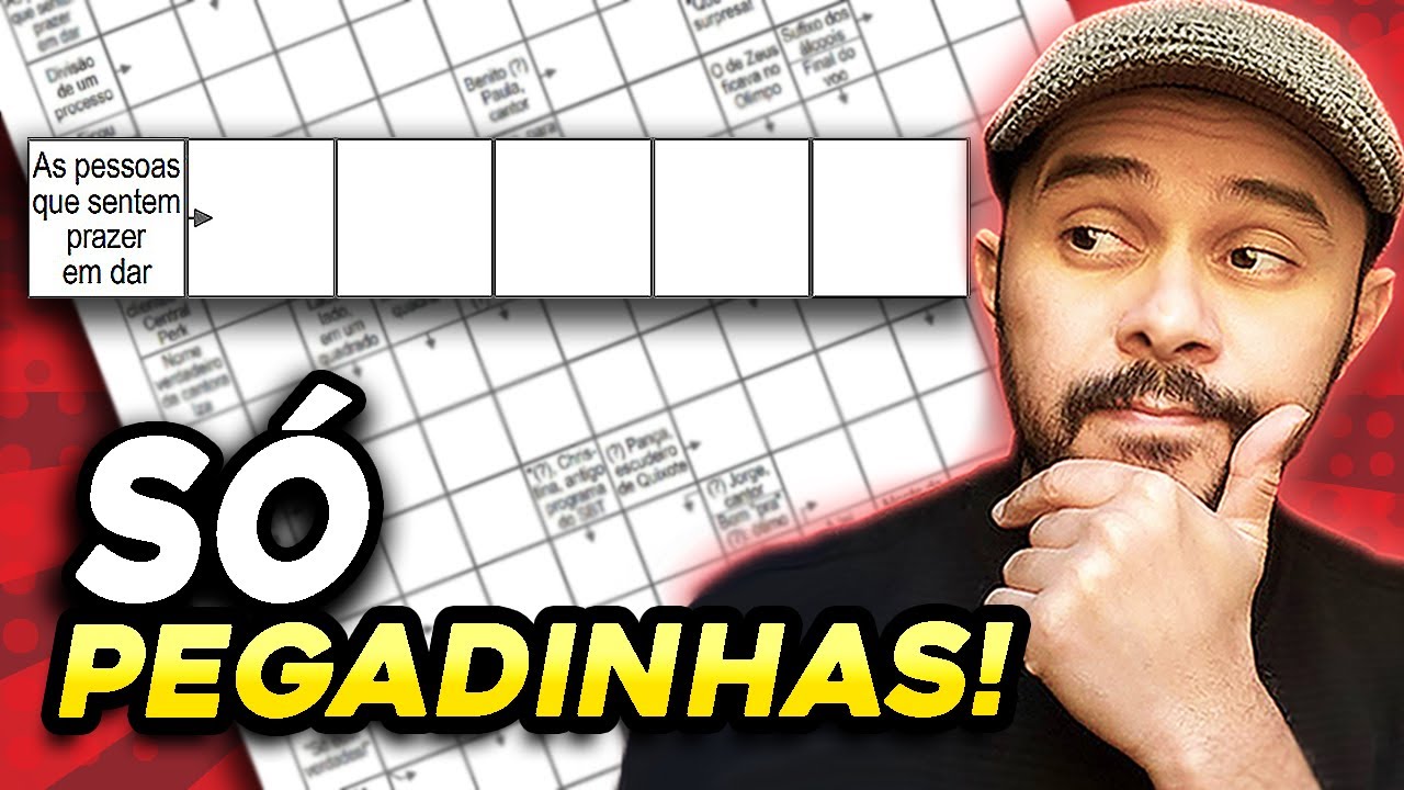 PALAVRAS-CRUZADAS com PEGADINHAS! - nível difícil